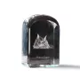 Maine Coon - un cube en cristal avec une photo, une photo de chat dans le cristal, un presse-papiers cubique de la marque Art-Dog