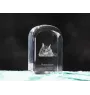 Maine Coon - Kristallwürfel mit Bild, Katzenbild im Kristall, sechseckiger Papierclip von der Marke Art-Dog