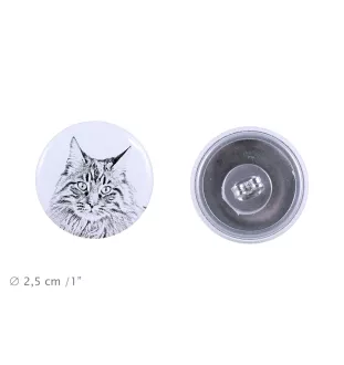 Maine Coon - boucles d'oreilles avec votre chat bien-aimé, photo personnelle, accessoire parfait pour les amoureux des chats de la marque Art.-Dog