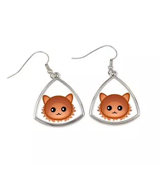 Laperm - elegante Metall-Ohrringe als Geschenk der Marke Art-Dog