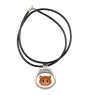 Laperm - collier pendentif avec une illustration sur une chaîne en cuir de la marque Art-Dog