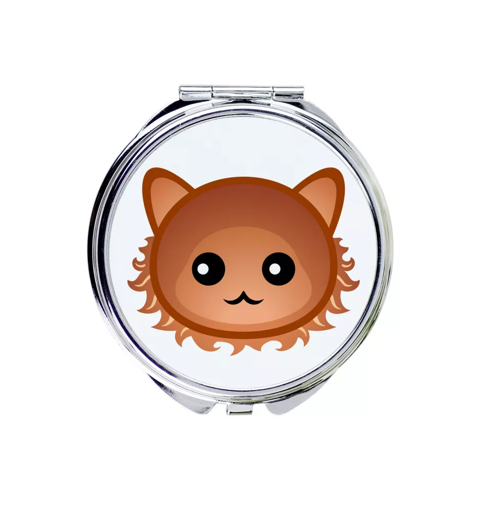 Laperm - pocket mirror for a purse by Art-Dog
