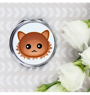 Laperm - pocket mirror for a purse by Art-Dog