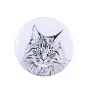 Maine Coon przypinka z kotem mała Art-Dog
