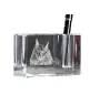 Maine Coon penholder kryształowy z kotem Art-Dog