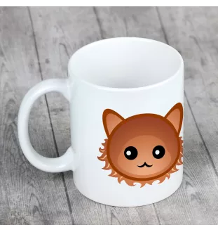 Laperm - mug with graphics and the logo of the Art-Dog brand