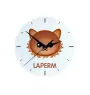 Laperm - horloge MDF avec graphisme et logo de la marque Art-Dog