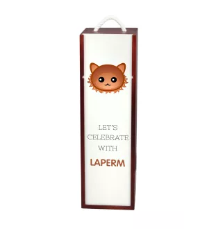 Laperm - Weinkiste mit Grafik und Aufschrift der Marke Art-Dog