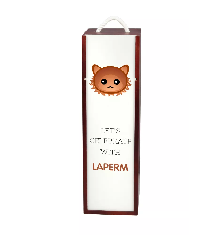 Laperm - wine box with graphics and the brand name Art-Dog