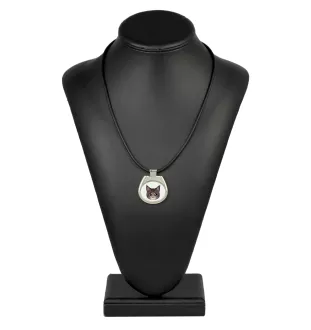 Maine Coon - pendant necklace with graphic on a chain strap by Art-Dog brand