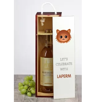 Laperm - Weinkiste mit Grafik und Aufschrift der Marke Art-Dog