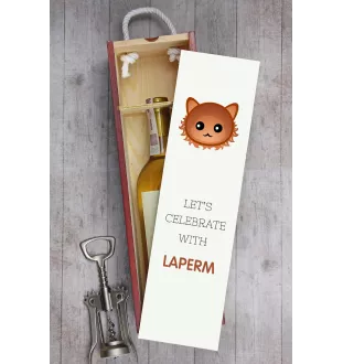 Laperm - boîte à vin avec graphisme et logo de la marque Art-Dog