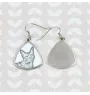 Chat LaPerm - boucles d'oreilles avec un chat, boucles d'oreilles pendantes avec une image, bijoux personnalisés avec l'impression de la marque Art-Dog