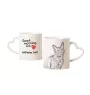 Laperm - tasse avec un chat, une tasse adorable avec une anse en forme de cœur, un cadeau universel de la marque Art-Dog