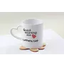 Laperm - cat mug, adorable heart-shaped handle mug, universal gift from Art-Dog brand