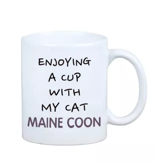 Maine Coon - mug with graphics and the logo of the Art-Dog brand
