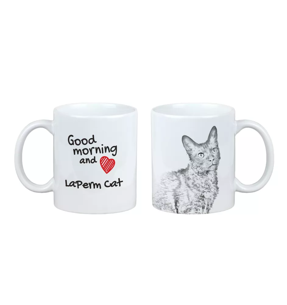 Laperm kubek z kotem good morning Art-Dog