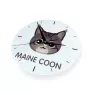 Maine Coon - MDF clock with graphics and the Art-Dog brand name