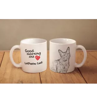 Laperm kubek z kotem good morning Art-Dog