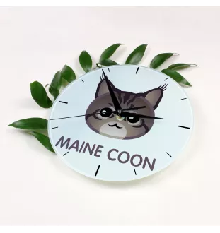 Maine Coon zegar z kotem Art-Dog