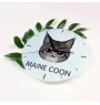 Maine Coon - MDF clock with graphics and the Art-Dog brand name