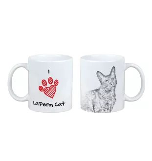 Laperm - cup with a cat, cute cup with graphics, a gift with your photo from the Art-Dog brand