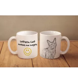Laperm kubek z kotem Makes me happy Art-Dog