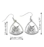 Maine Coon - cat earrings, hanging earrings with a picture, personalized jewelry with Art-Dog brand print.