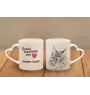 Maine Coon - cat mug, adorable heart-shaped handle mug, universal gift from Art-Dog brand