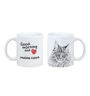 Maine Coon kubek z kotem good morning Art-Dog