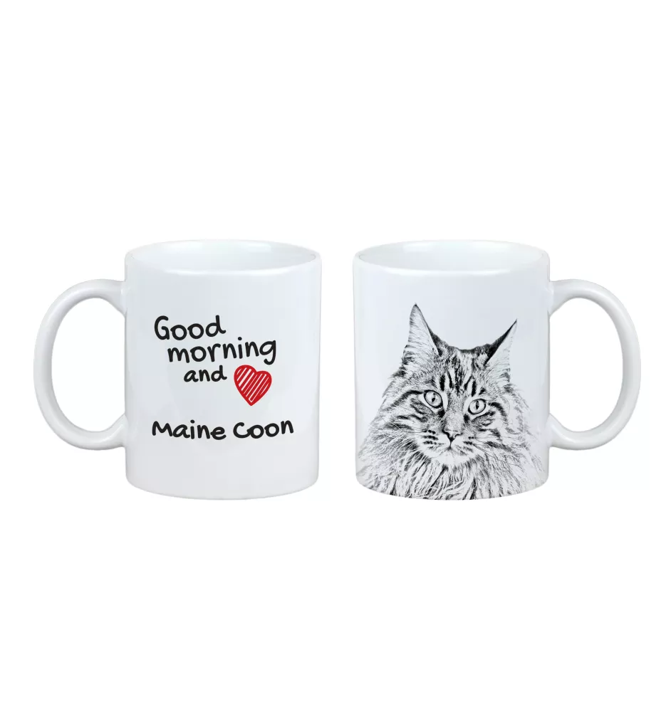 Maine Coon - cat mug, personalized mug with print, classic gift for everyone from the Art-Dog brand