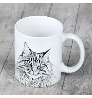 Maine Coon kubek z kotem good morning Art-Dog