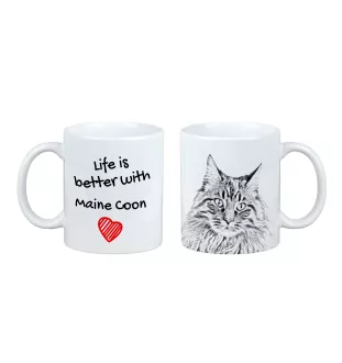 Maine Coon - Tasse mit Katze, Tasse mit Bild, personalisiertes Geschenk der Marke Art-Dog
