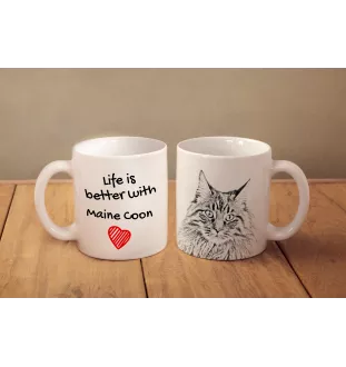 Maine Coon - Tasse mit Katze, Tasse mit Bild, personalisiertes Geschenk der Marke Art-Dog