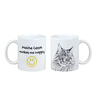 Maine Coon kubek z kotem Makes me happy Art-Dog