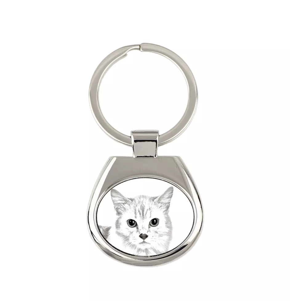 Munchkin Katze - Schlüsselanhänger mit Katze, Anhänger mit Aufdruck, personalisierter Anhänger der Marke Art-Dog