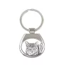 Manx Cat - keychain with a cat, keychain with a print, personalized pendant from the Art-Dog brand