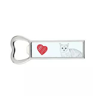 Chat Munchkin - ouvre-bouteille avec un chat, ouvre-bouteille personnalisé pour le réfrigérateur, cadeau unique pour homme de la marque Art-Dog