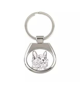 Nebelung Katze - Schlüsselanhänger mit Katze, Anhänger mit Aufdruck, personalisierter Anhänger der Marke Art-Dog