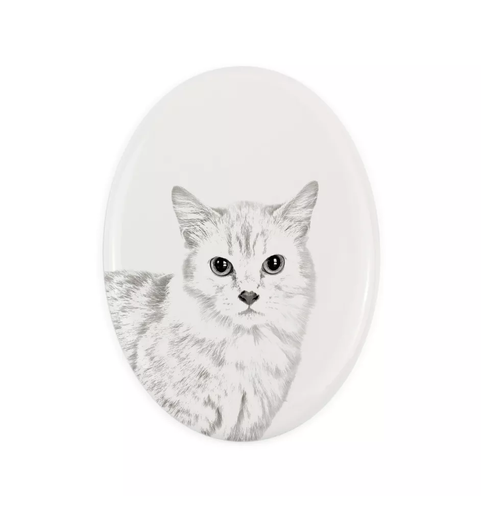 Kot Munchkin płyta nagrobna ze zdjęciem kota Art-Dog