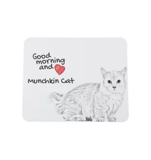 Munchkin Katze - Mauspad mit Druck, personalisiertes Mauspad mit Katze, einzigartiges Gadget für Büroangestellte von Art-Dog.