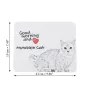 Munchkin Cat - mouse pad with print, personalized cat pad, unique gadget for an office worker from the Art-Dog brand