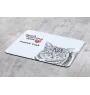 Manx Cat - mouse pad with print, personalized cat pad, unique gadget for an office worker from the Art-Dog brand