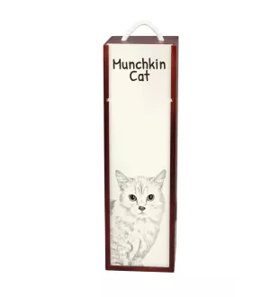 Munchkin Katze - Weinbox mit Katze, Alkoholbox mit Grafik, personalisierte Geschenkbox der Marke Art-Dog