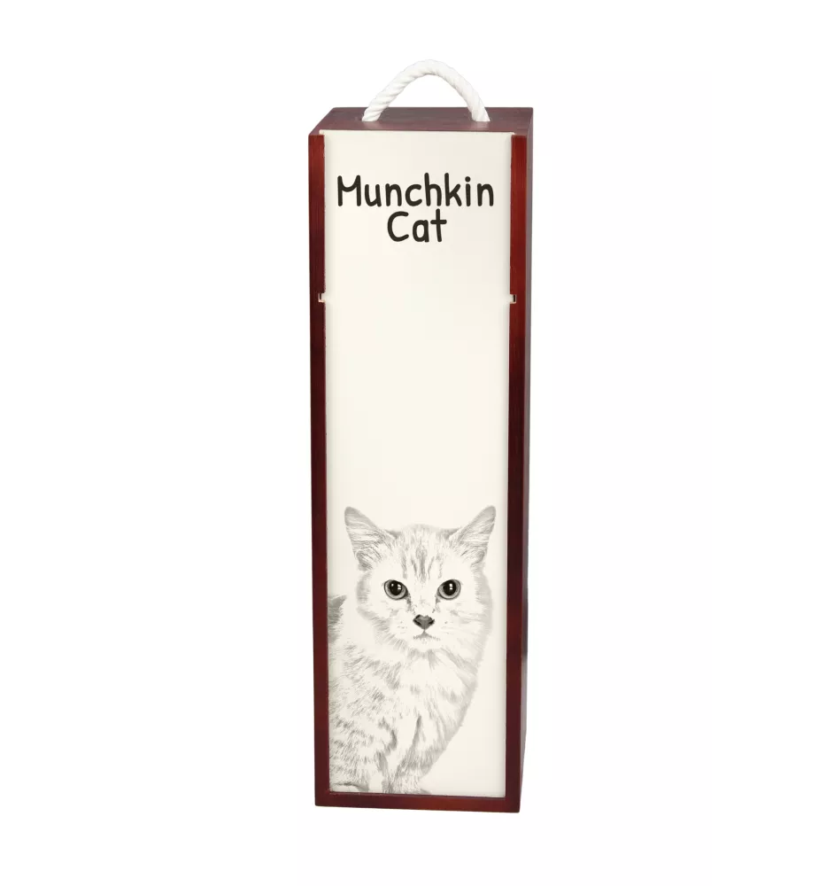Kot Munchkin pudełko na wino z kotem Art-Dog