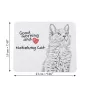 Chat Nebelung - tapis de souris imprimé, tapis de souris personnalisé avec un chat, un gadget unique pour un employé de bureau de la marque Art-Dog