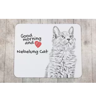 Nebelung podkładka pod mysz z kotem Art-Dog
