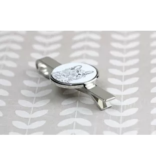 Chat Nebelung - pince à cravate avec un chat, pince à cravate personnalisée, cadeau unique pour homme de la marque Art-Dog