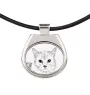 Munchkin Cat - cat necklace, personalized pendant with a photo, unique necklace for women and men by Art-Dog brand