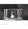 Danish-Swedish Farmdog - Pen stand, crystal organiser with dog photo, unique desk decoration by Art-Dog brand